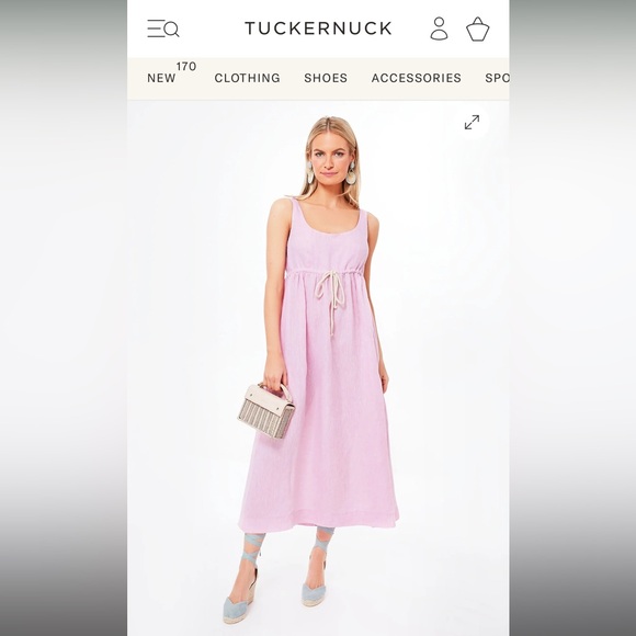 Tuckernuck Pomander Place Pink Sabella Maxi Dress, Size Small NWT - Picture 2 of 7